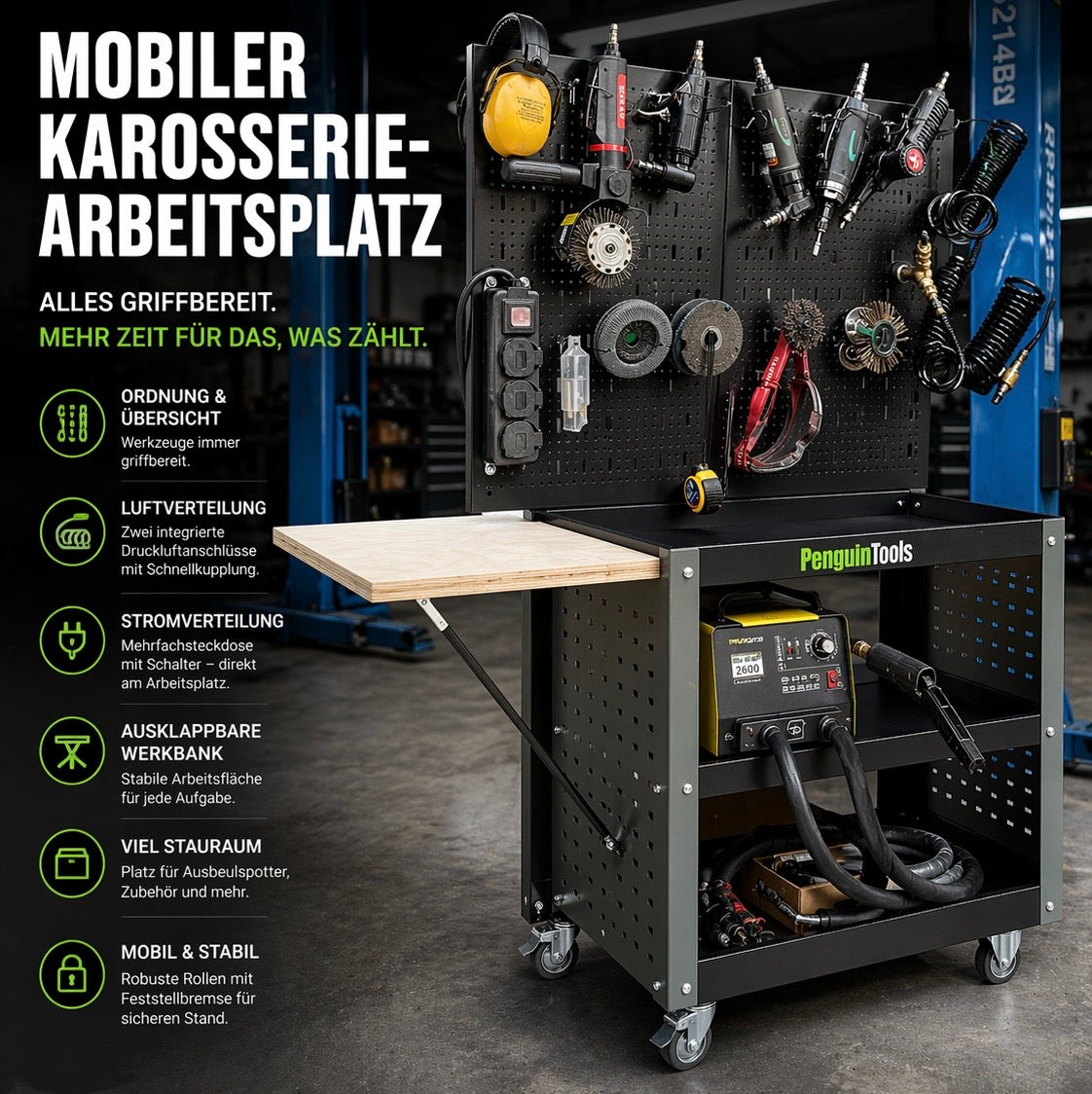 Mobiler Werkstatt-Arbeitsplatz